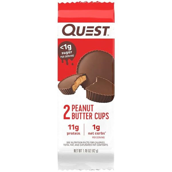 Quest Nutrition High Protein Low Carb, Gluten Free, Keto Friendly, Peanut Butter Cups, 12 Count (Pack of 1) (total- 17.76 Ounce) - Imagen 4